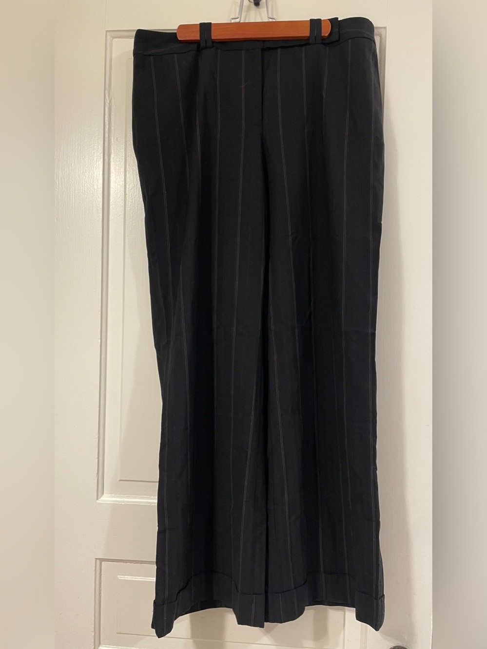 Vintage Ann Taylor Black Pinstripe Women's Trousers